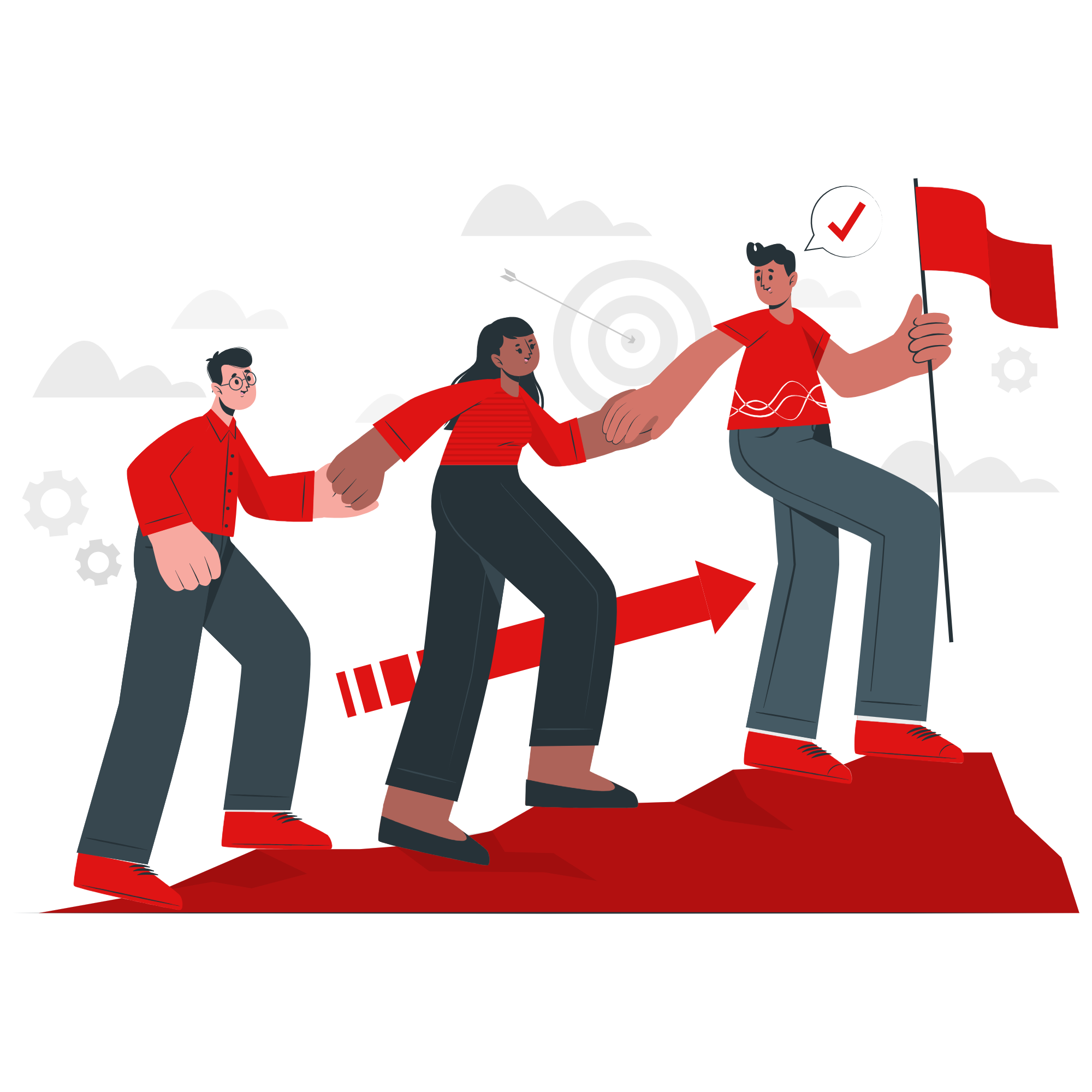 Ilustracion de desarrollo profesional